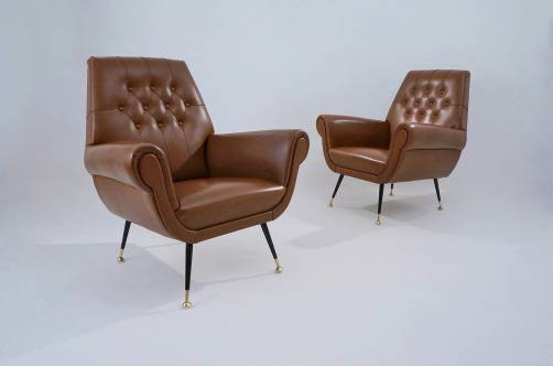 1950`s Saporiti armchairs, Italian